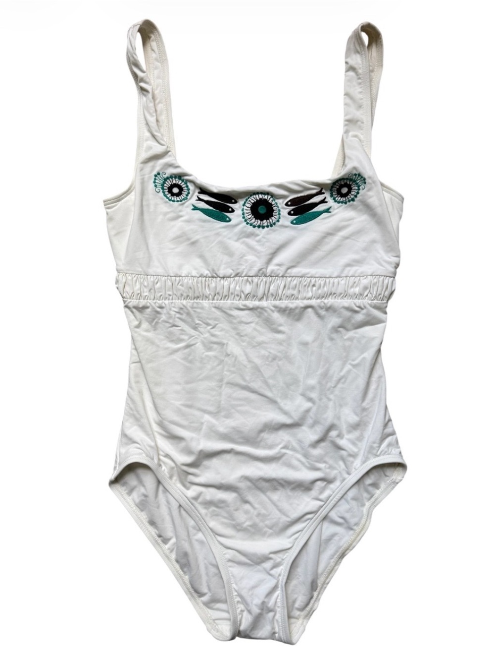 DKNY White One-Piece Bathing Suit